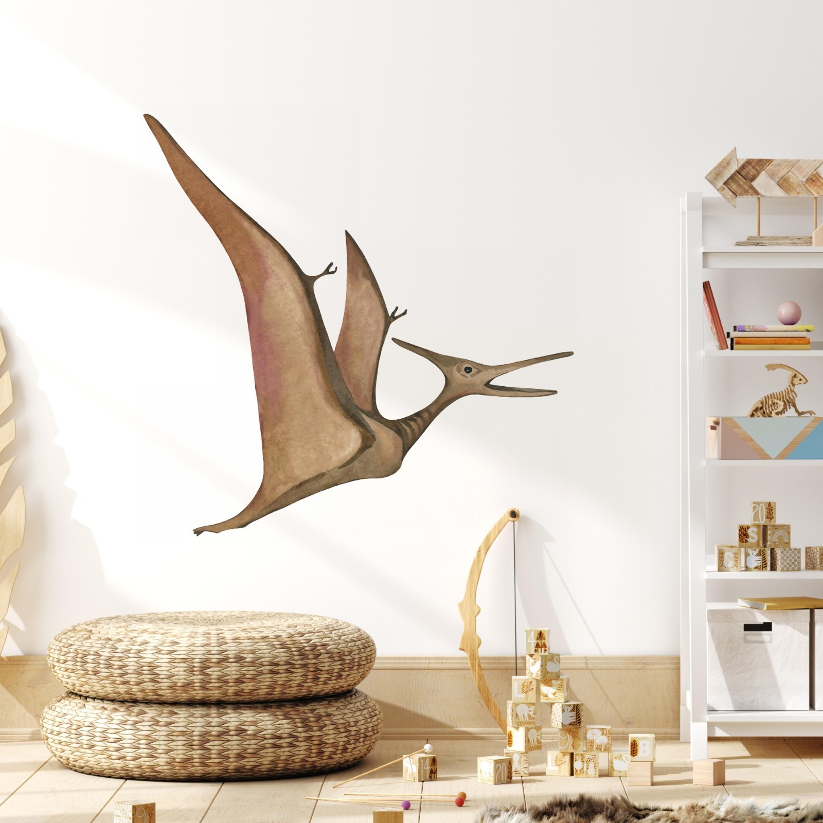 Pterodactyl Wall Decal Dinosaur Dino Theme Removable Wall Art for Kids Boys Room