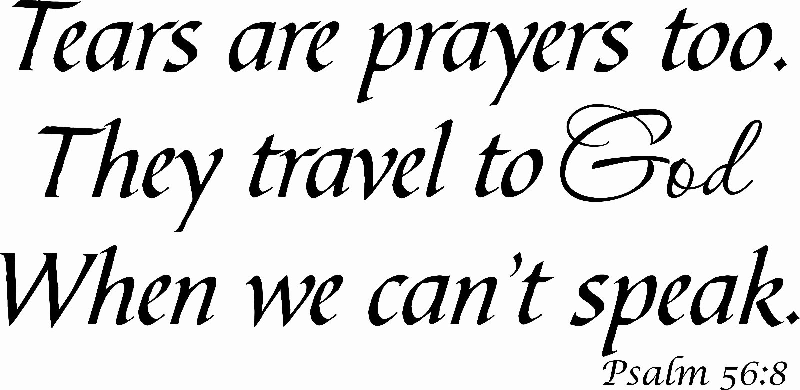Psalm 56:8 11 x 17 Bible verse wall decals by Scripture Wall Art
