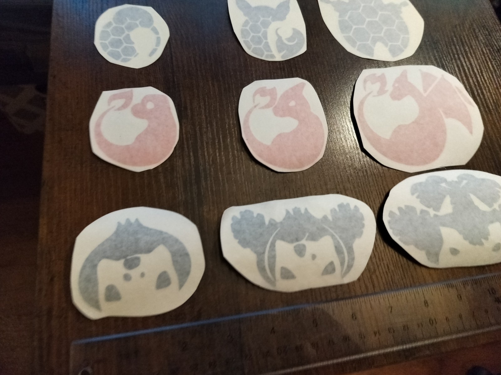 Pokemon Starter Evolutions Sticker Pack. 9 Stickers + Bonus Stickers