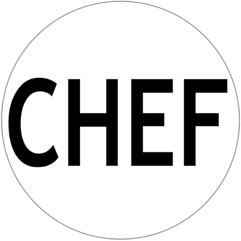 Chef – 3 Inch Circle Sticker 3" x 3"
