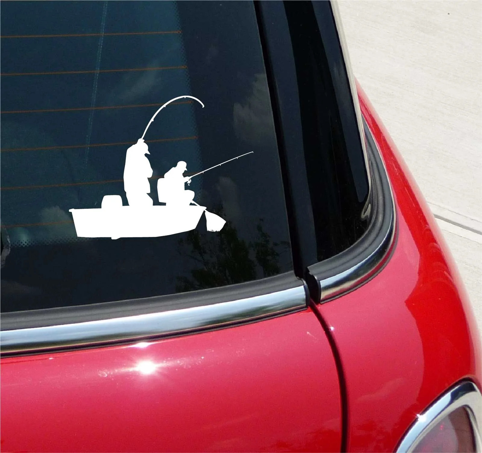 FISHING #1 BASS TROUT BOAT FISH FISHERMAN GRAPHIC DECAL STICKER ART CAR WALL