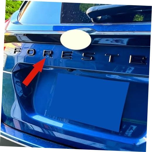 Rear Trunk Letter Emblem Decal Sticker for 2025-2026 Forester (Black) | BLACK