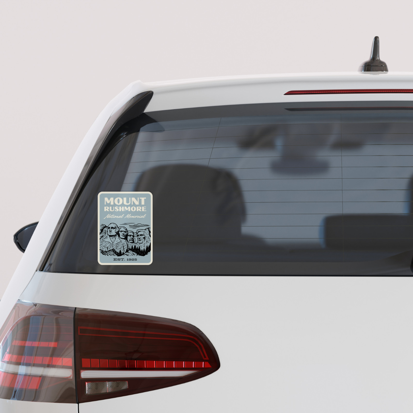 Mount Rushmore National Monument Sticker – Retro 1960s Style Decal
