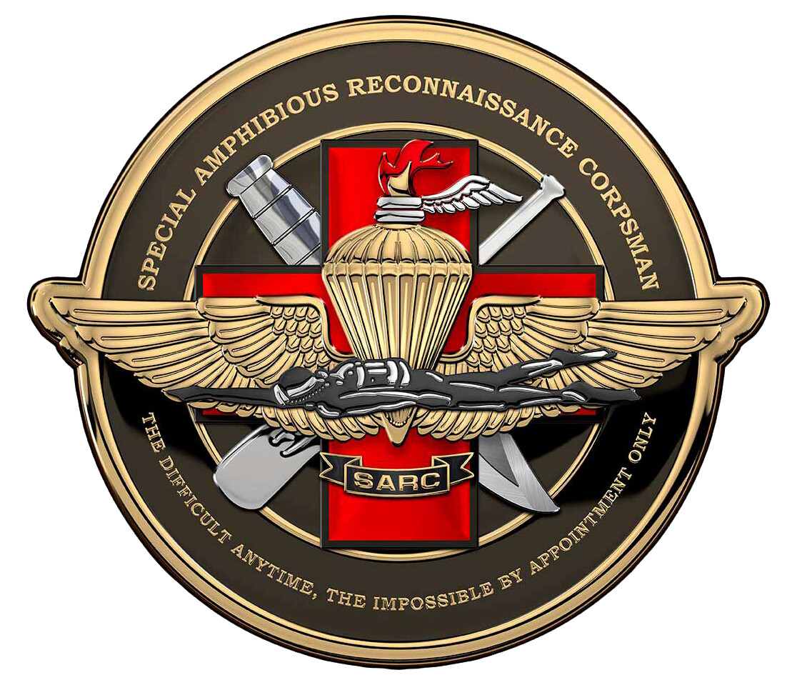 Navy SARC – Special Amphibious Reconnaissance – 2 small or 1 Large Vinyl Decal