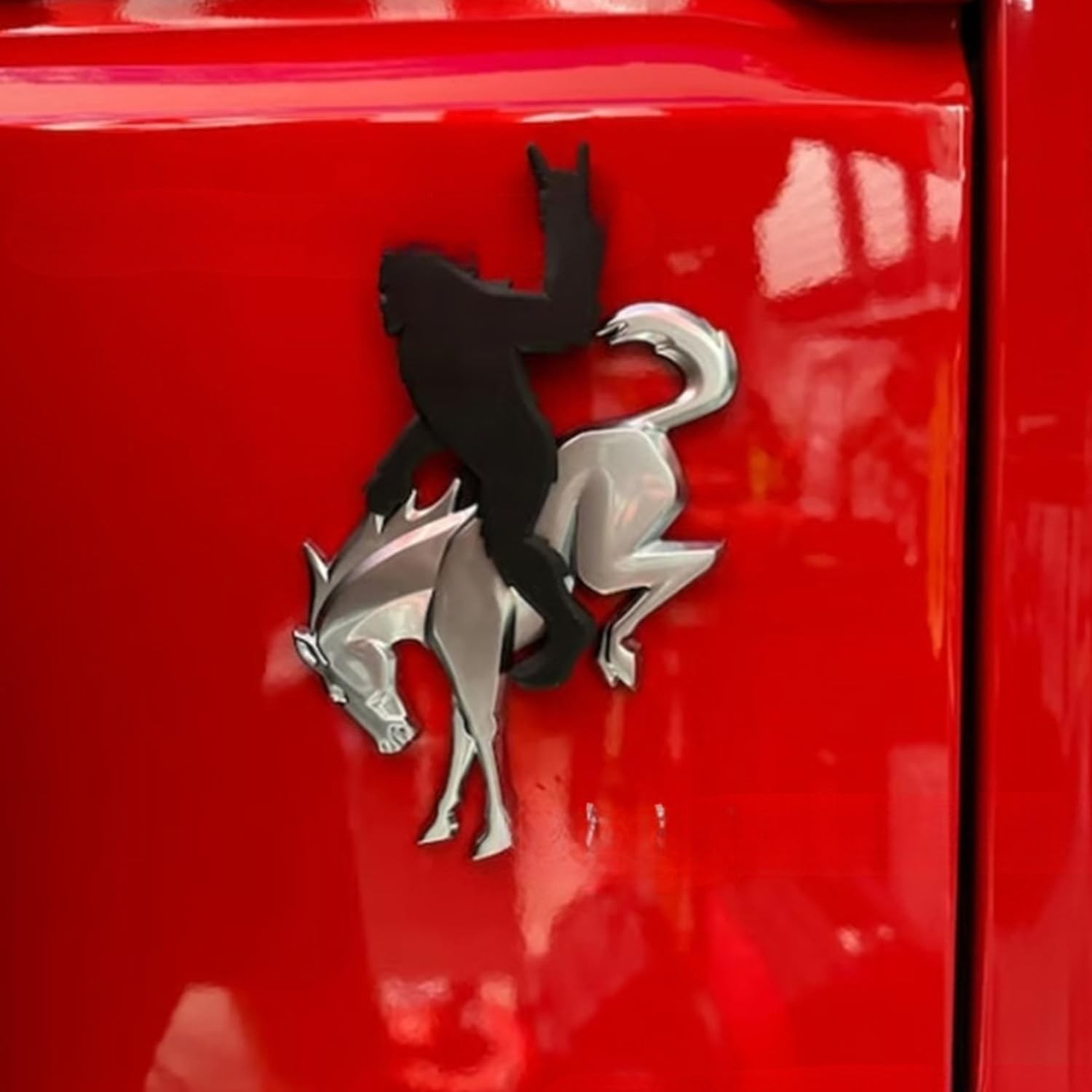 Add-A-Sasquatch Emblem for Bronco – 3" x 4" Overlay Decal – Easy Install, Ind…