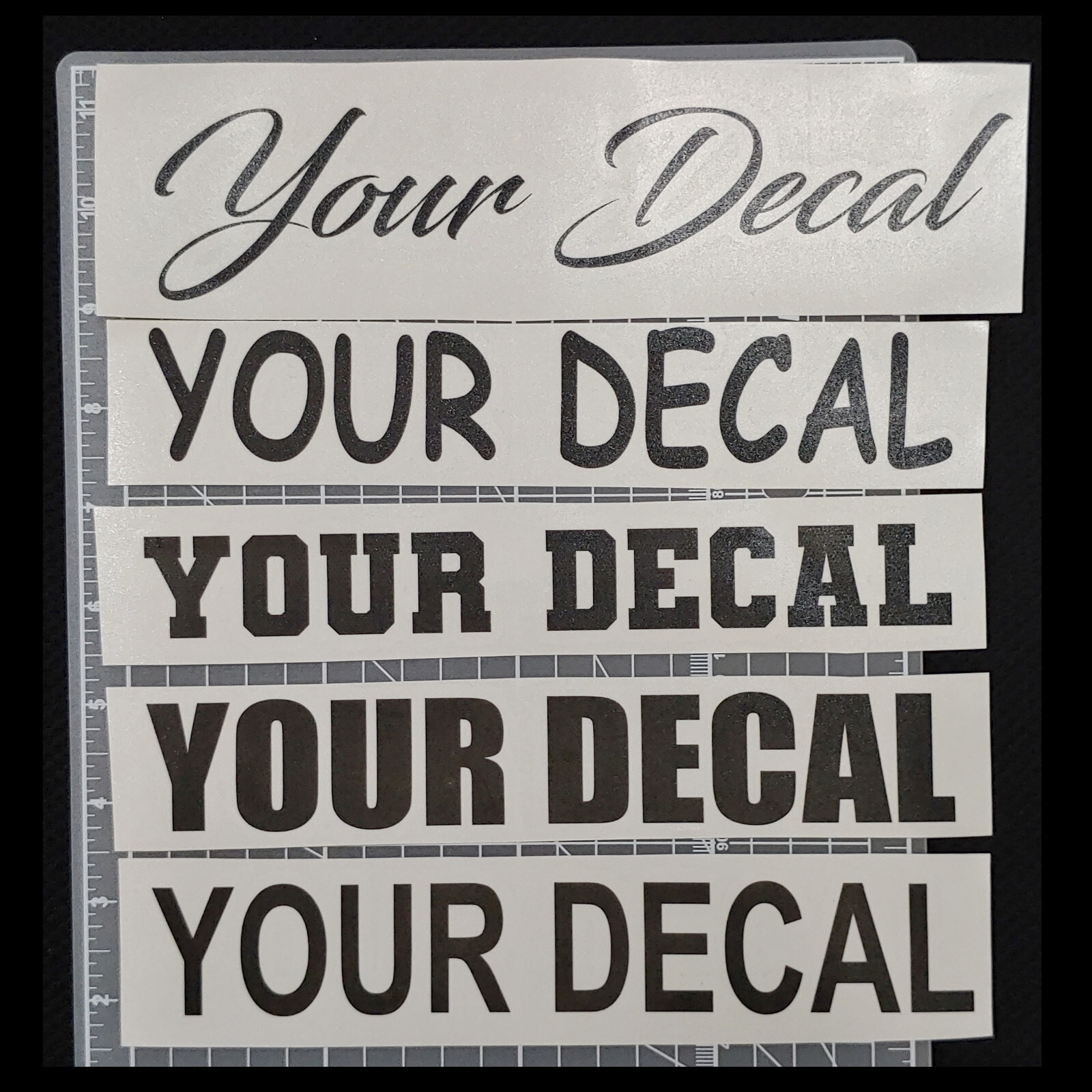 8" Custom Personalized Vinyl Lettering Name Decal Sticker Car Window Tumbler (L8