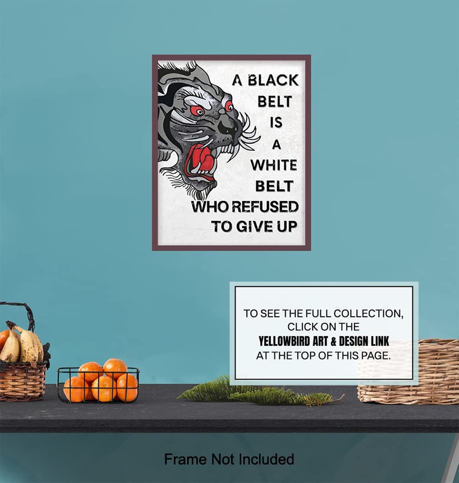 Martial Arts Motivational Wall Decor Art Print – Home, Studio or Dojo Decorat…