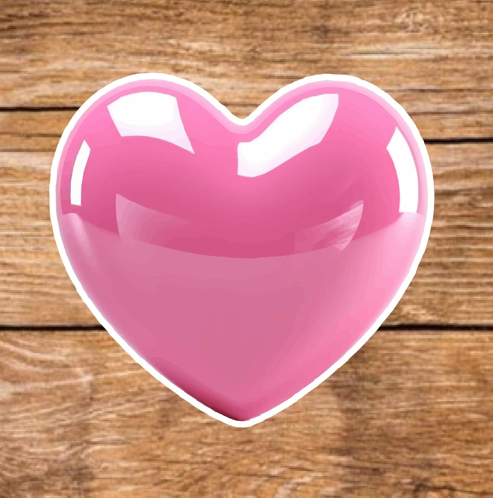 Love – 2 Pages (18 Sticker Set) 2in, Waterproof, Glossy Finish Vinyl.
