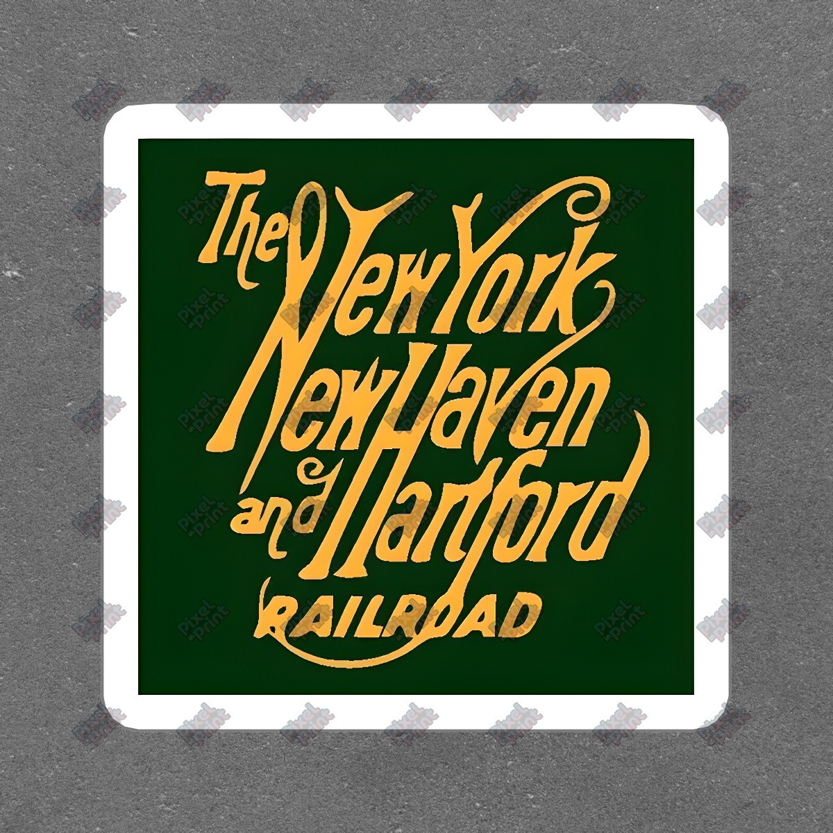Vintage New York New Haven and Hartford Railroad Vinyl Sticker Retro #642264
