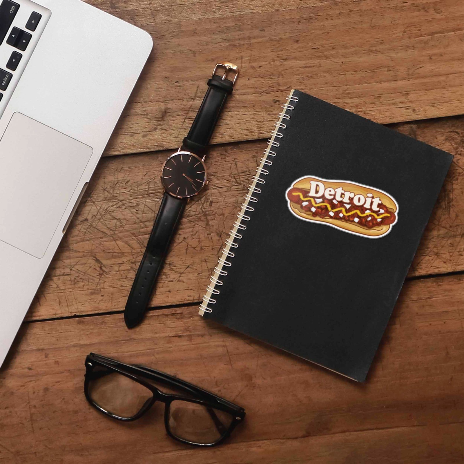 Detroit Coney Dog Sticker – Funny Midwest Michigan Decals for Laptop