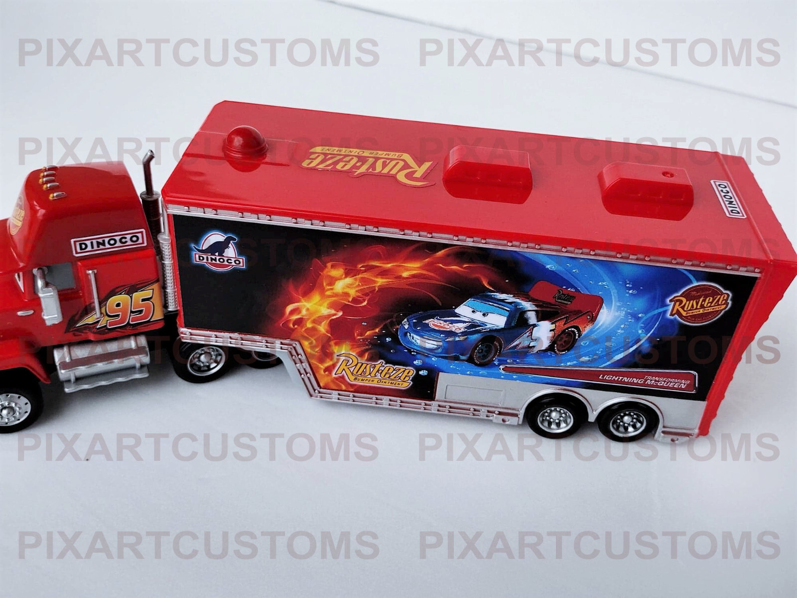 Pixar Cars Mack Hauler Transforming Lightning McQueen Sticker Set Read Descript-
