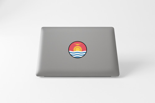 Kiribati Flag Circle Sticker Decal