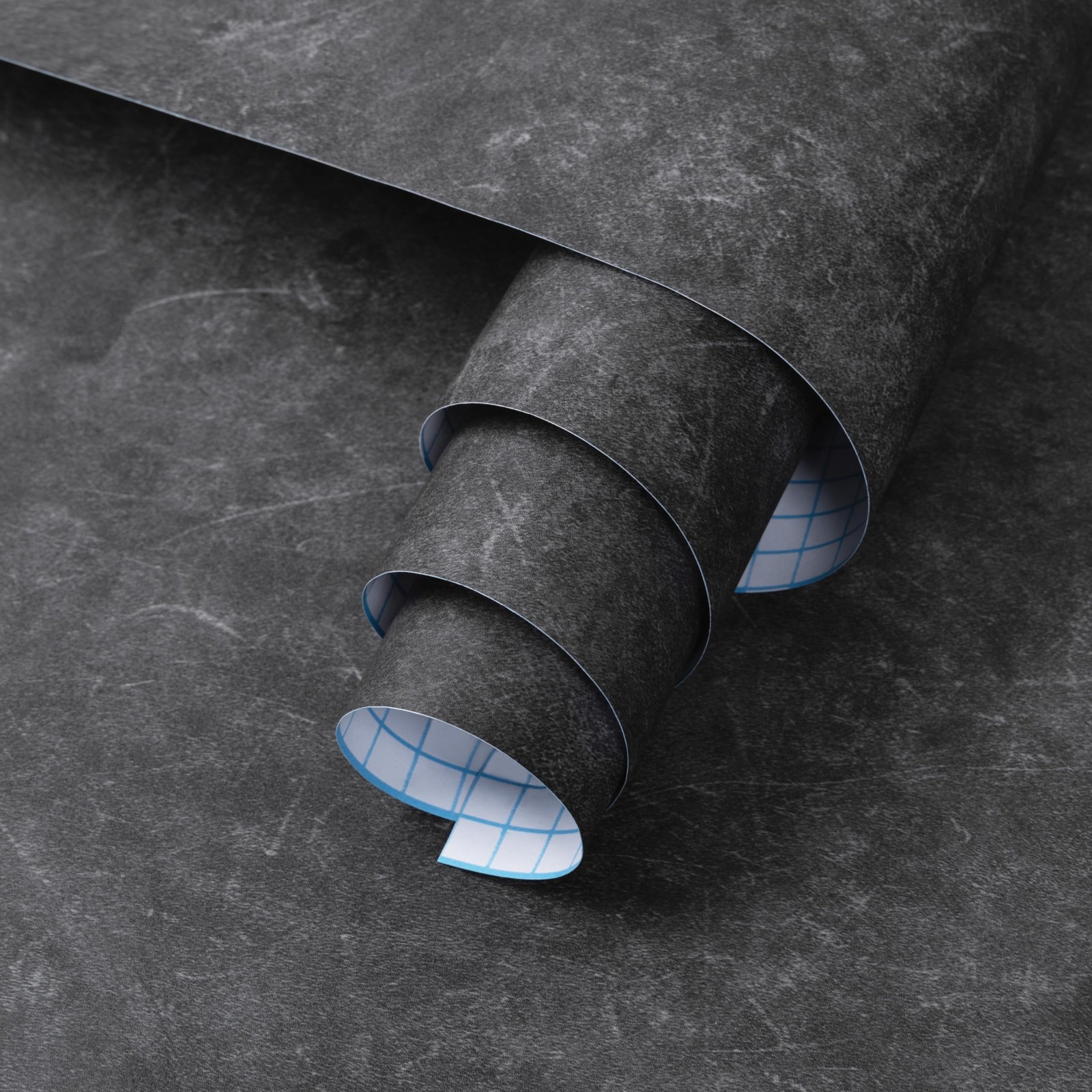 15.7" x 393.7" Concrete Wallpaper Peel and Stick – Grey Wall for Bedroom – …