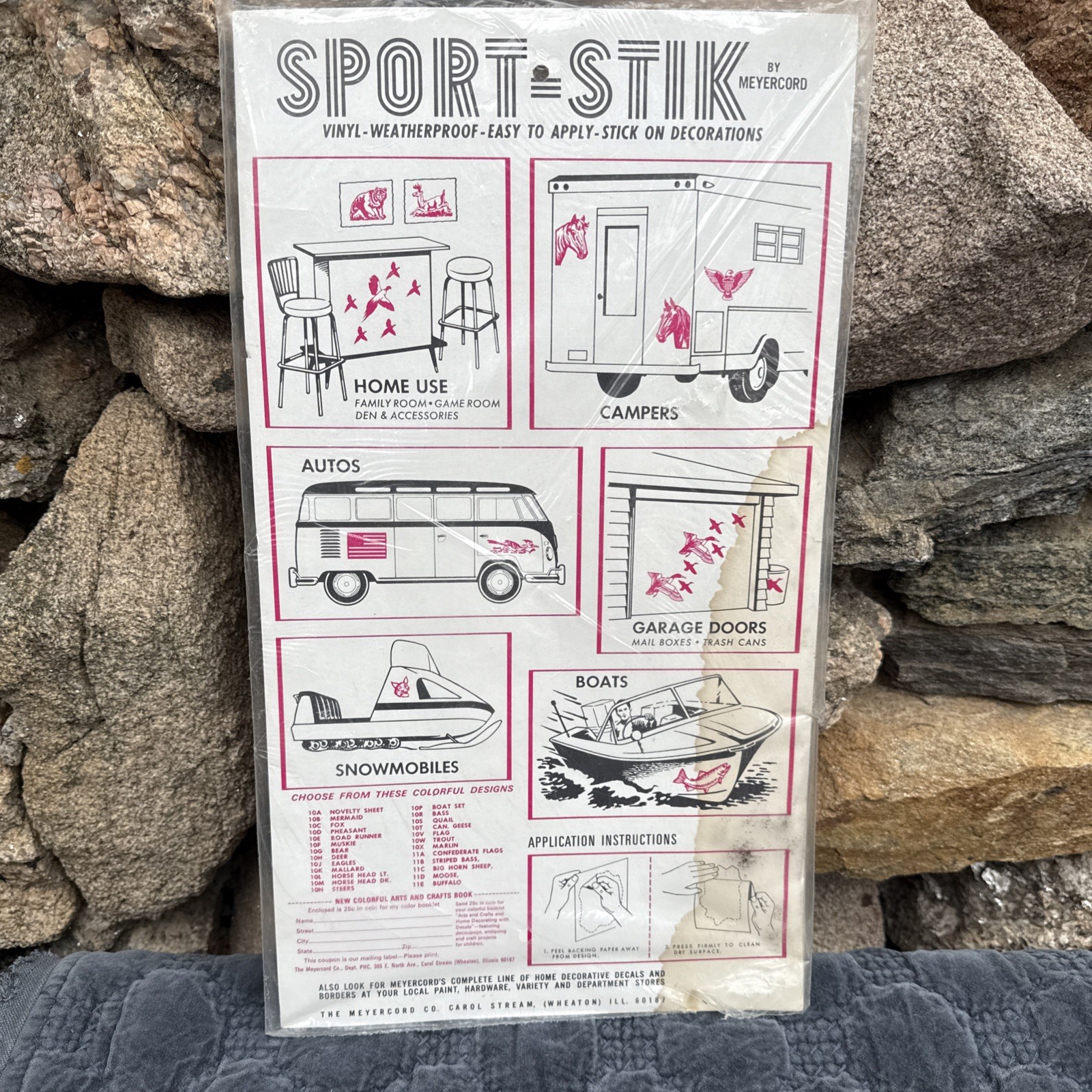 Vintage NOS Sport-Stik Buffalo Vinyl Decal Sticker 13.5” Meyercord 11E NIP