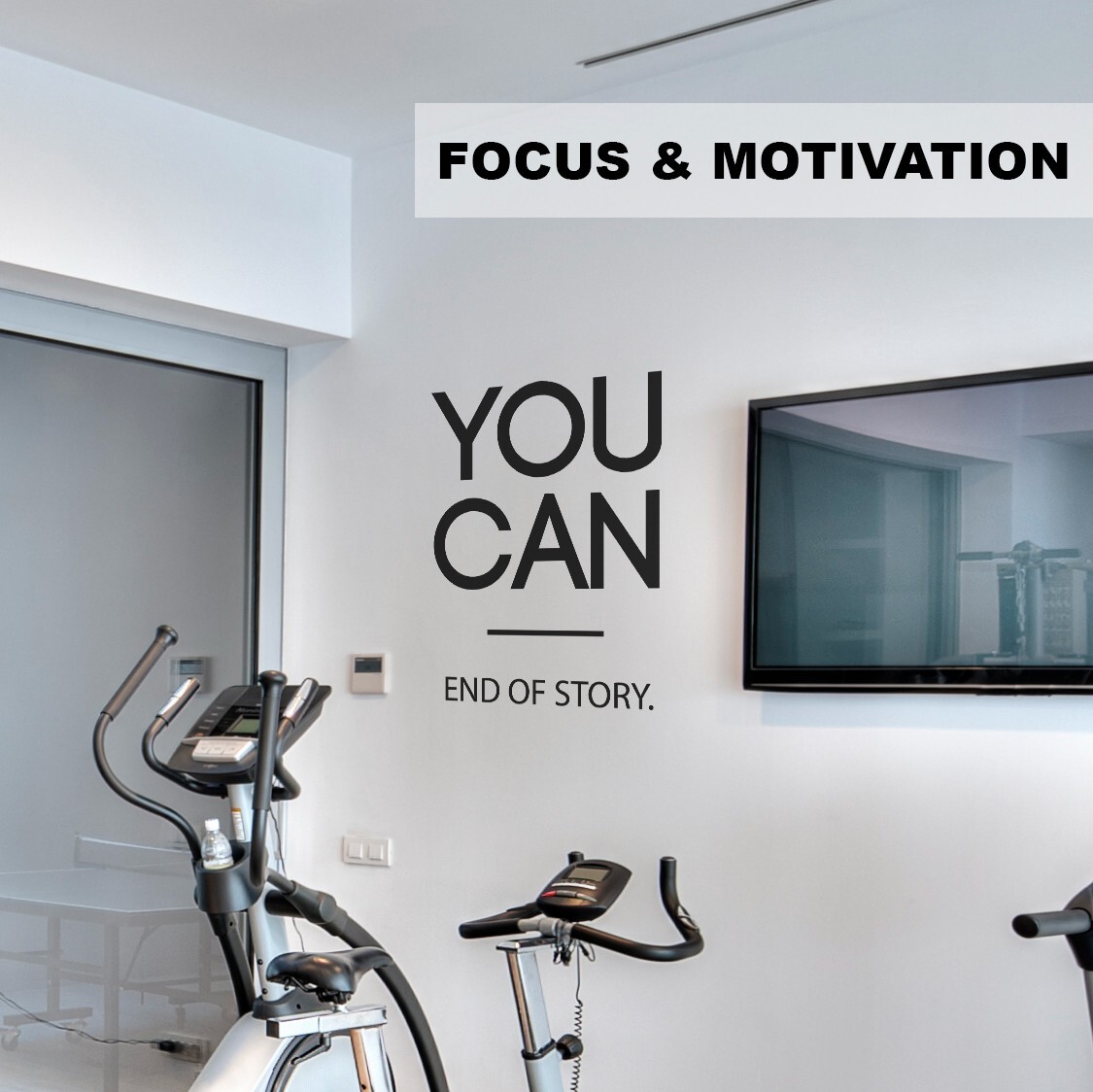 You Can End of Story Motivational Wall Decal Sticker Quote Home Gym Office Decor