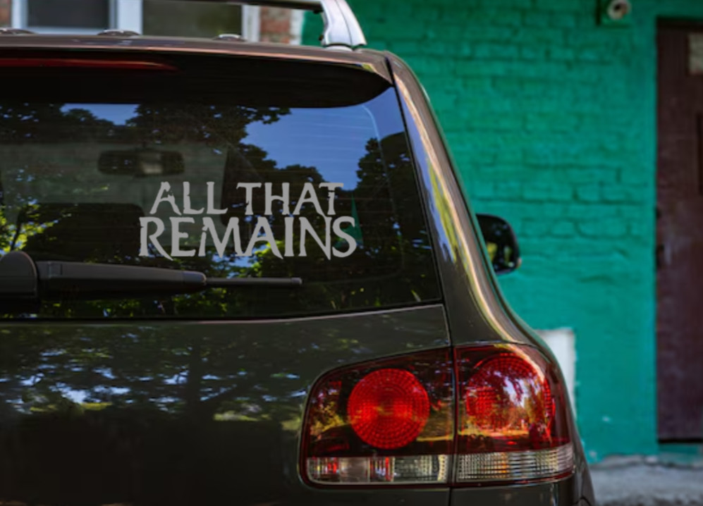 All That Remains Car Decal Vinyl Band Logo Glossy Bumper Sticker Heavy MetalCore