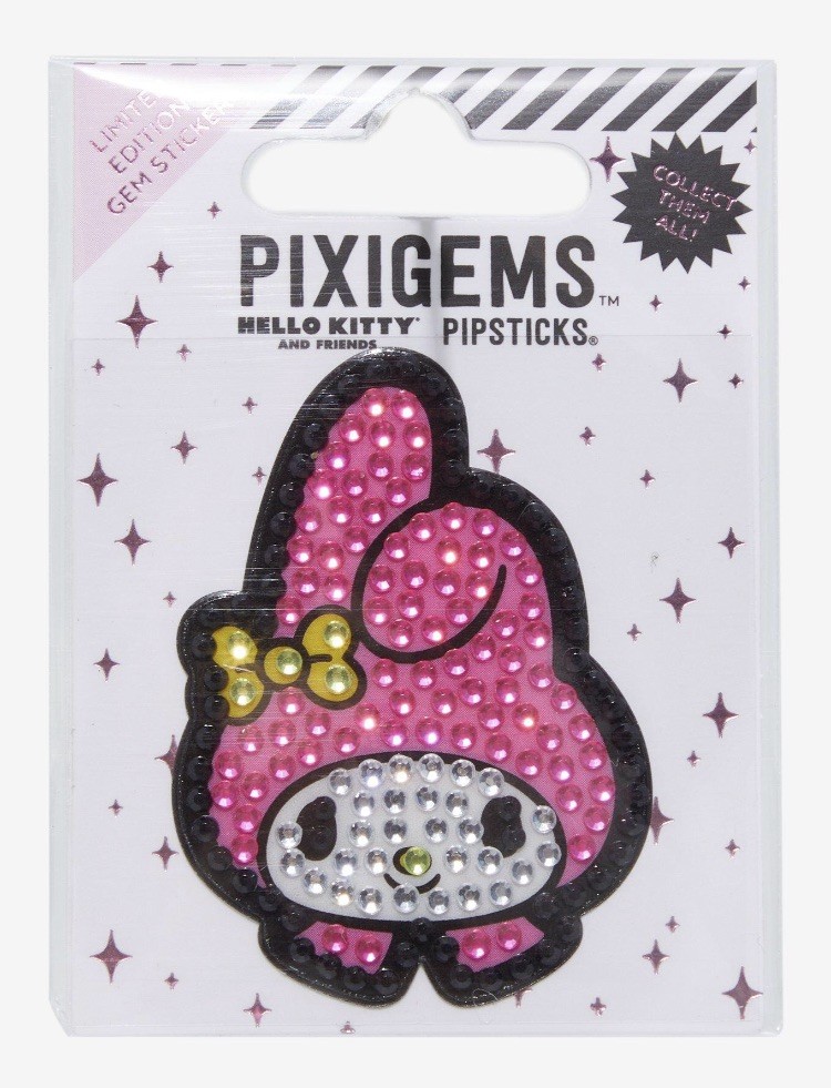 Pipsticks X My Melody Pixigems sticker Hello Kitty and Friends Sanrio 2”