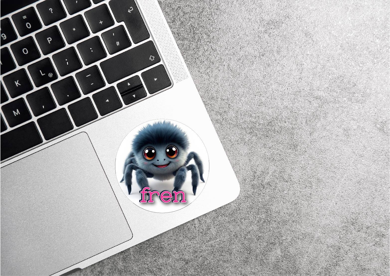 Jumping Spider Fren Decal Sticker Friends Bugs Insects Cute Big Eyes Love Web