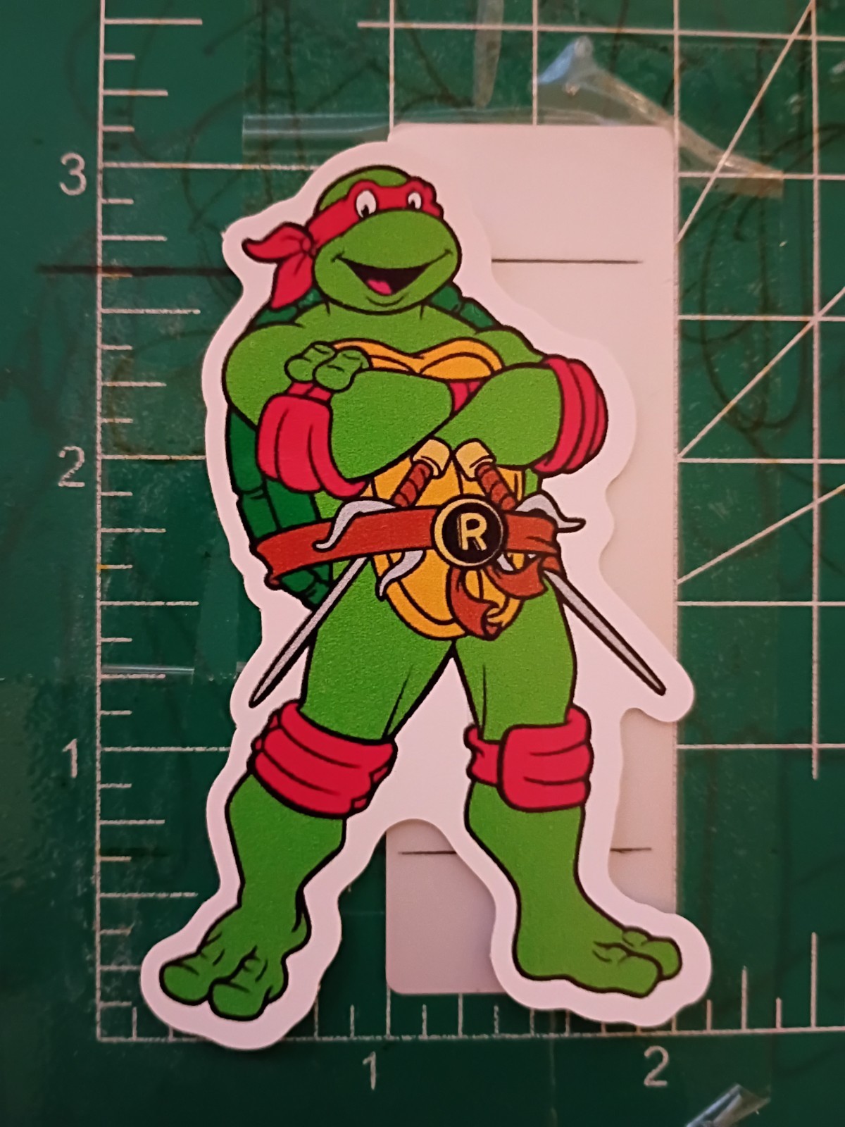 TMNT STICKER X RAPHAEL STICKER X VYNIL HIGH GLOSS DIECUT STICKER X 3X2 INCH STIC
