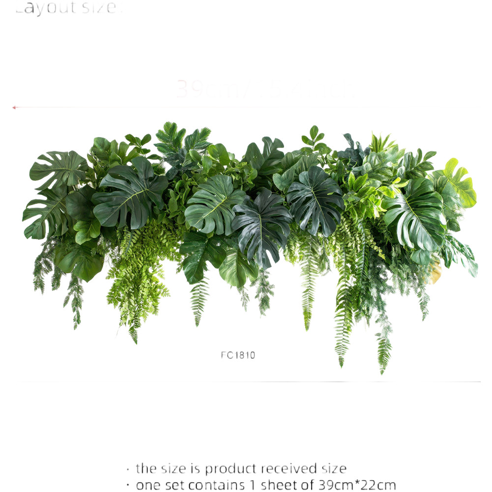 For Bedroom For Kitchen Leaf Wall Sticker PVC Home Decor Home Decor PVC Material