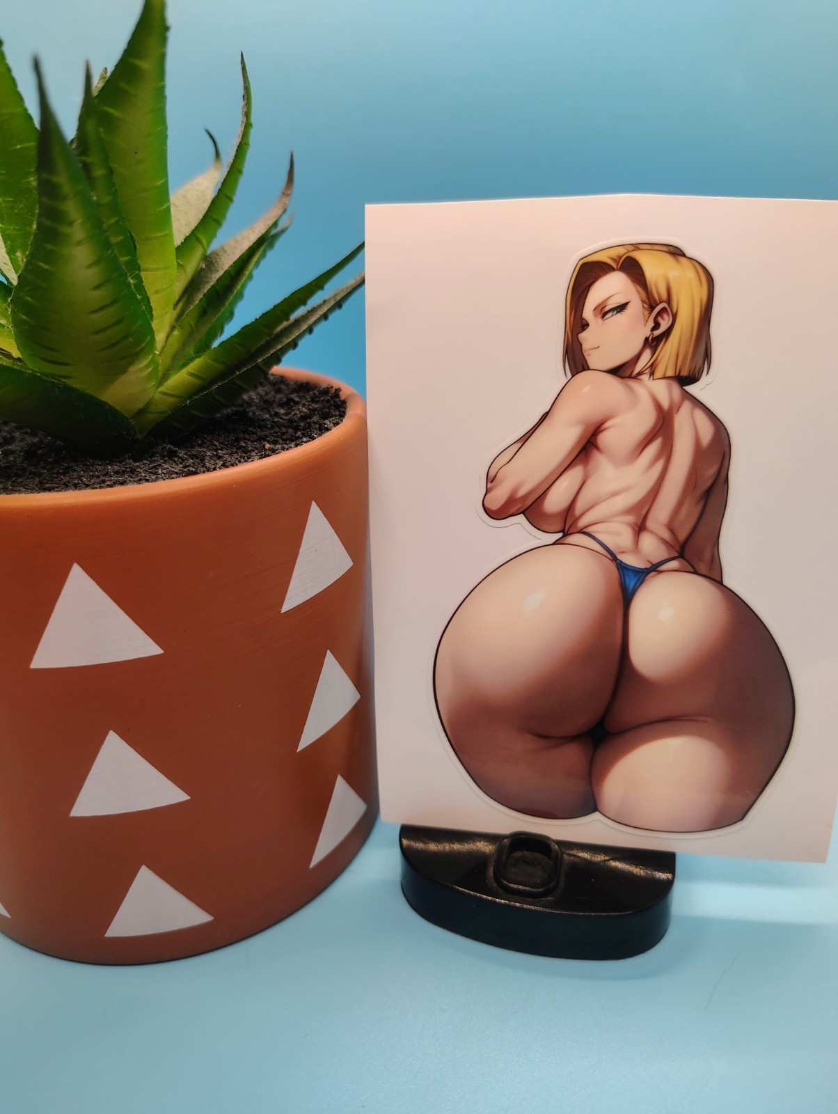 (4.5 Inches) Dragon Ball Z – Android 18 (Bikini) – Water-Resistant Vinyl Sticker