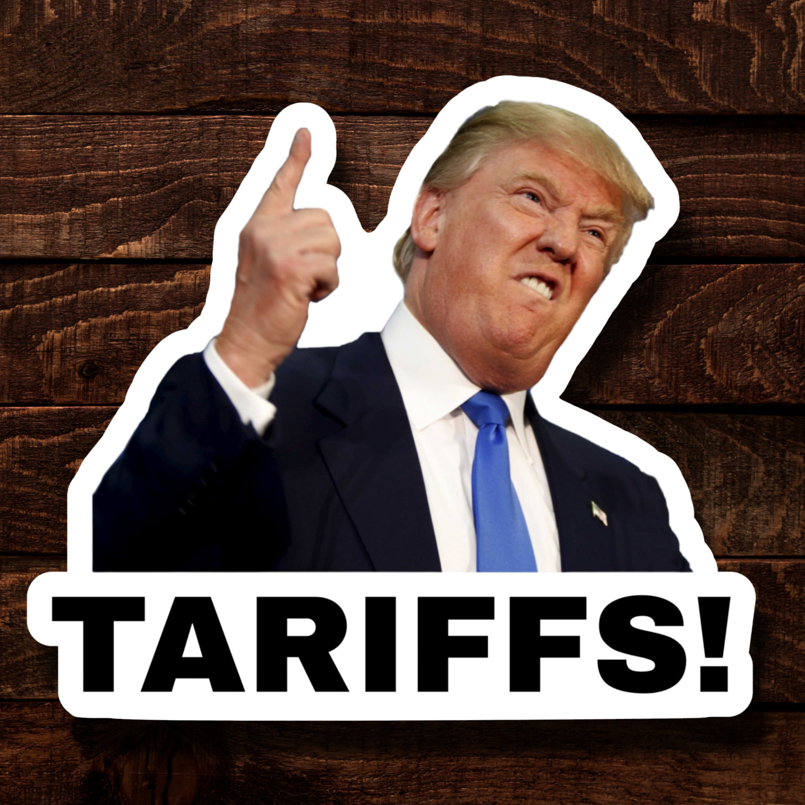Trump Stickers TARIFFS Gas Pump Waterproof Vinyl GLOSSY MATTE NEW 1/10/25/50/100