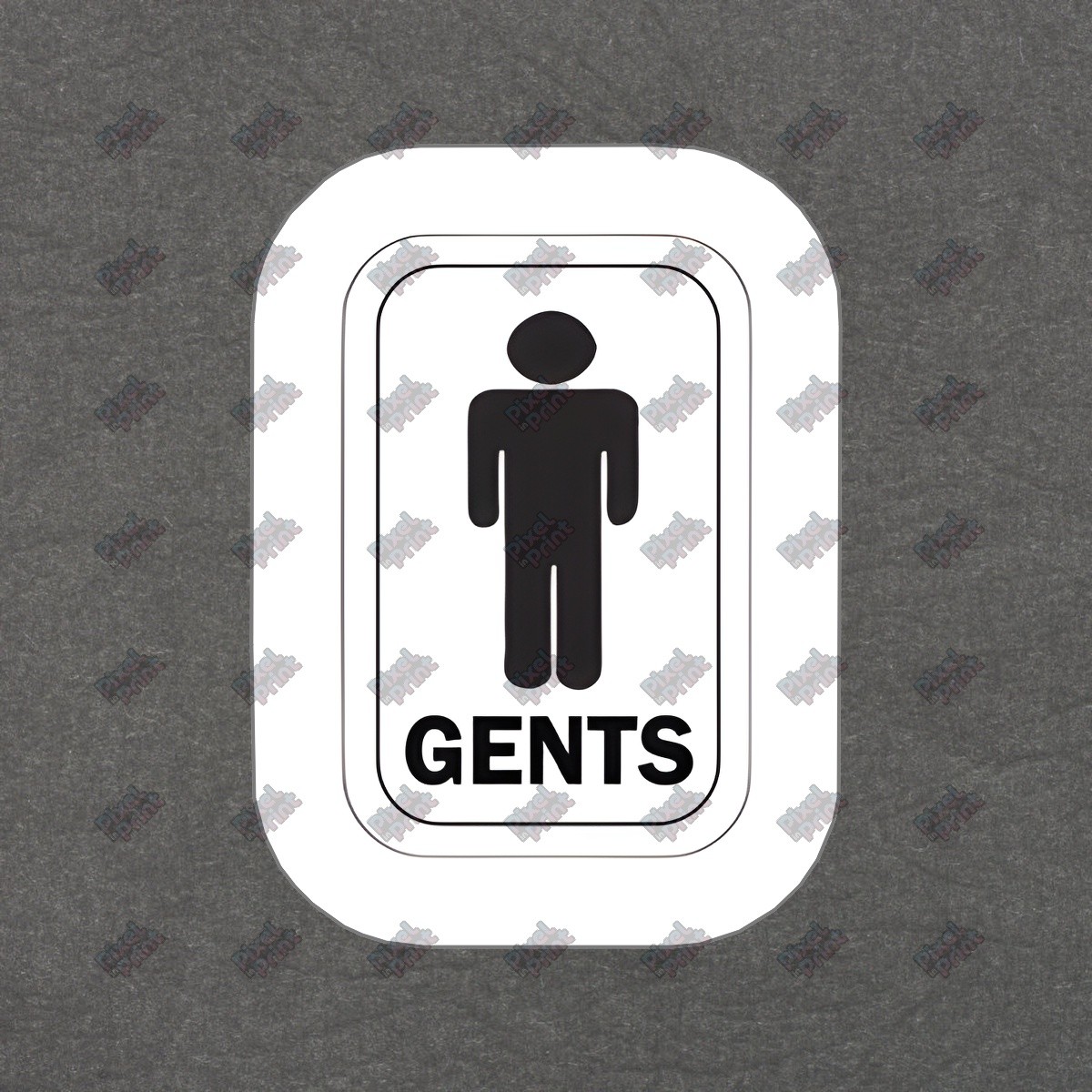 Gents Vinyl Sticker Decal Restroom Sign Mens Bathroom Decor Office or #572116