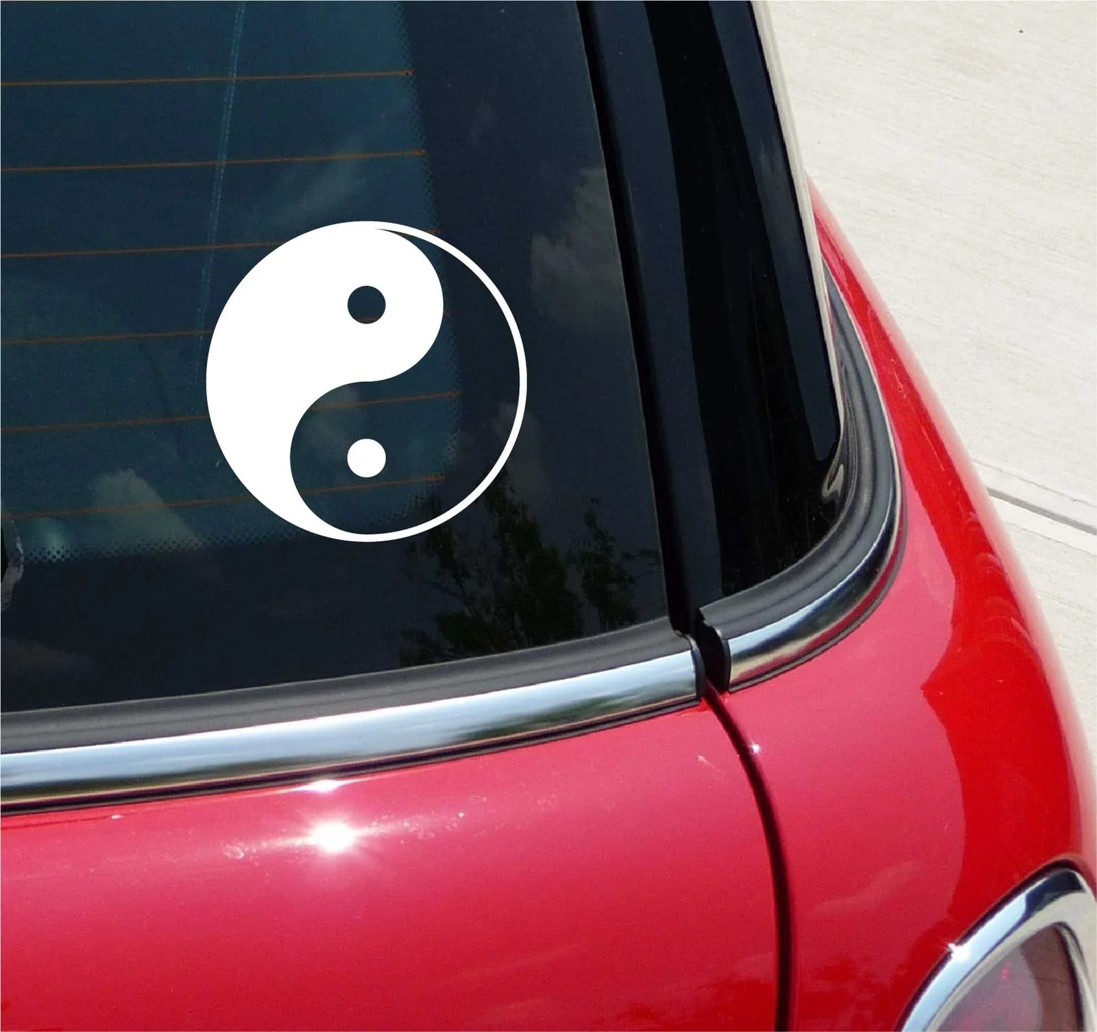 YIN YANG STICKER DECAL YING YAN CHINESE SYMBOL CAR WINDOW TRUCK WALL ART PEACE