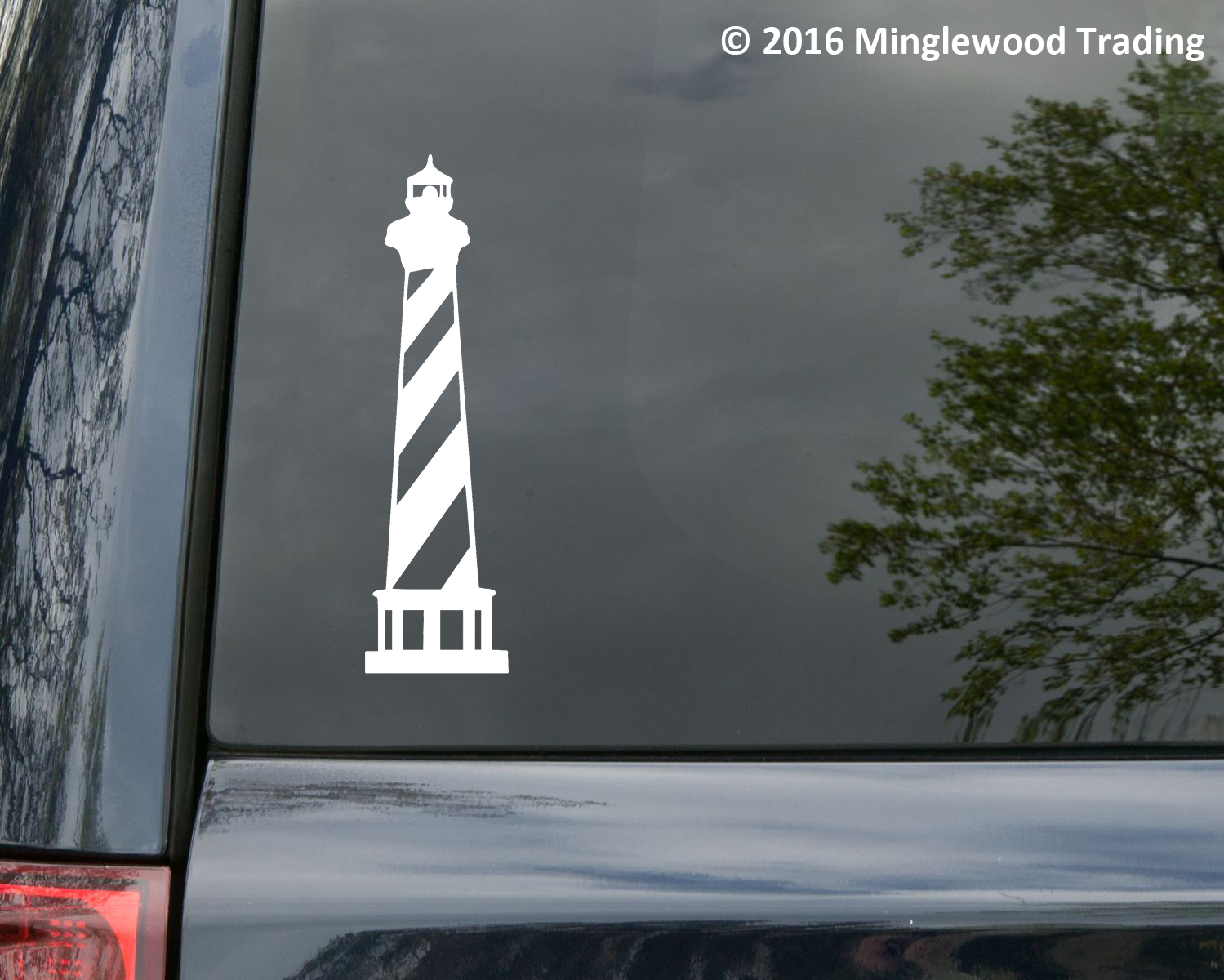 Lighthouse Vinyl Decal – Outer Banks Marina Harbor Coast – Die Cut Sticker