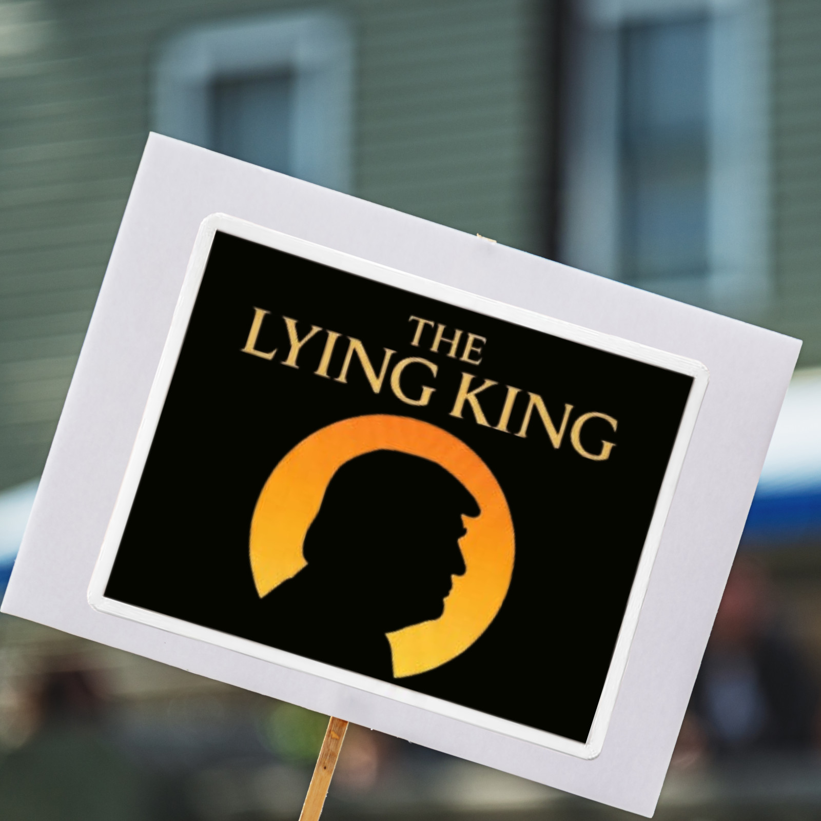 Anti Trump Sticker NO KINGS PROTEST The Lying King Waterproof Vinyl 1/10/50/100