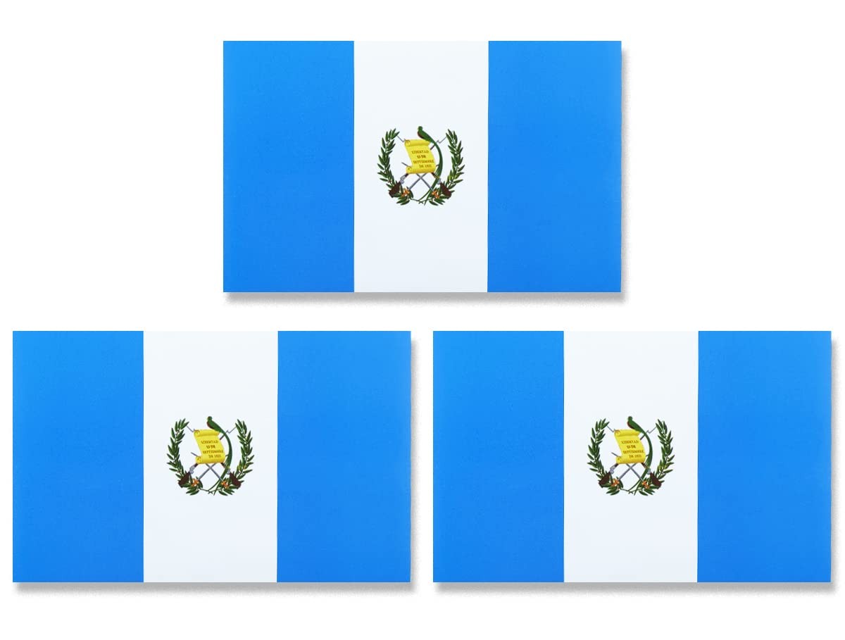Guatemala Guatemalan Flag Magnet Decal For Car SUV Truck 3×5 Inch 3 PCS Bumper