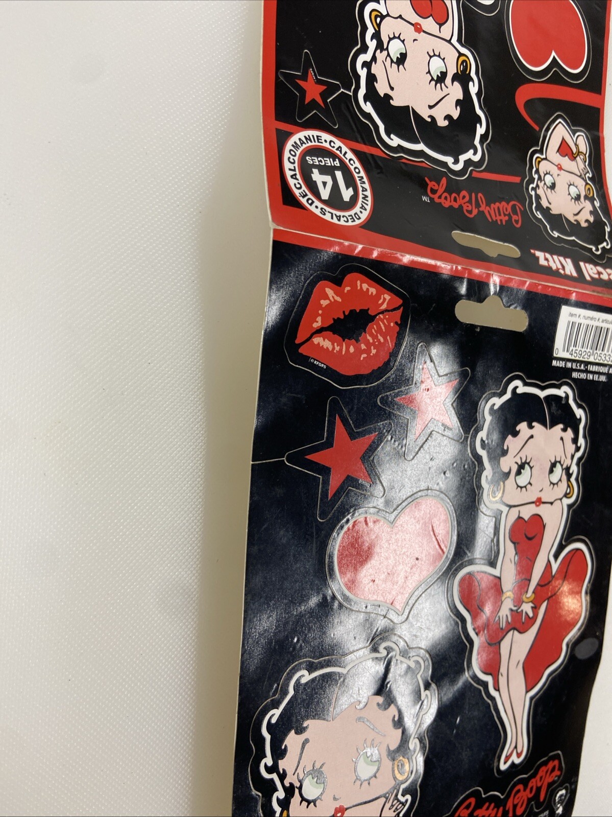 Betty Boop 13 of 14 Piece Decal Kitz 2009 by Chroma Graphics. 8"x6" Card #5332