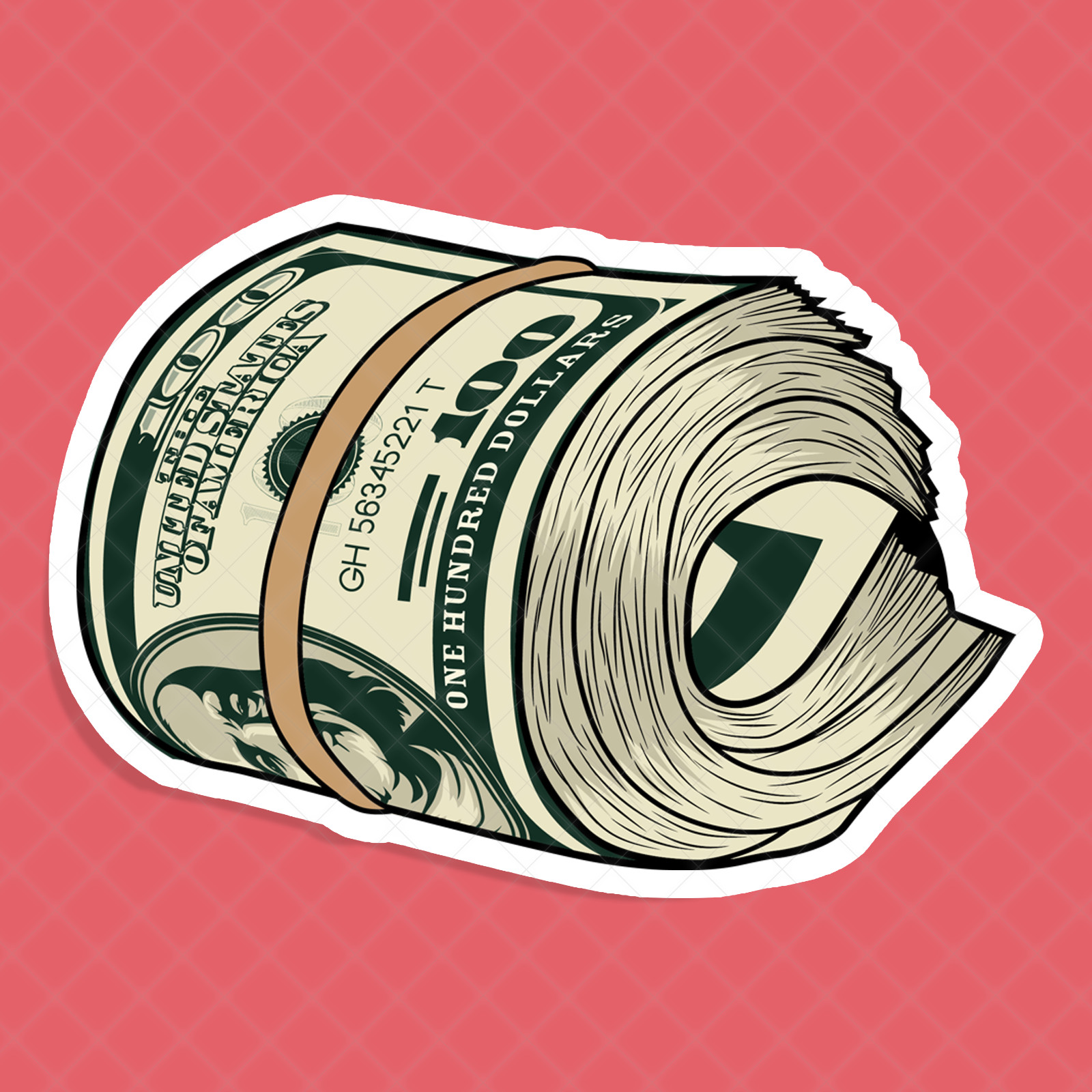 Money Roll Sticker Waterproof – Buy Any 4 For 41% OFF Each Storewide!