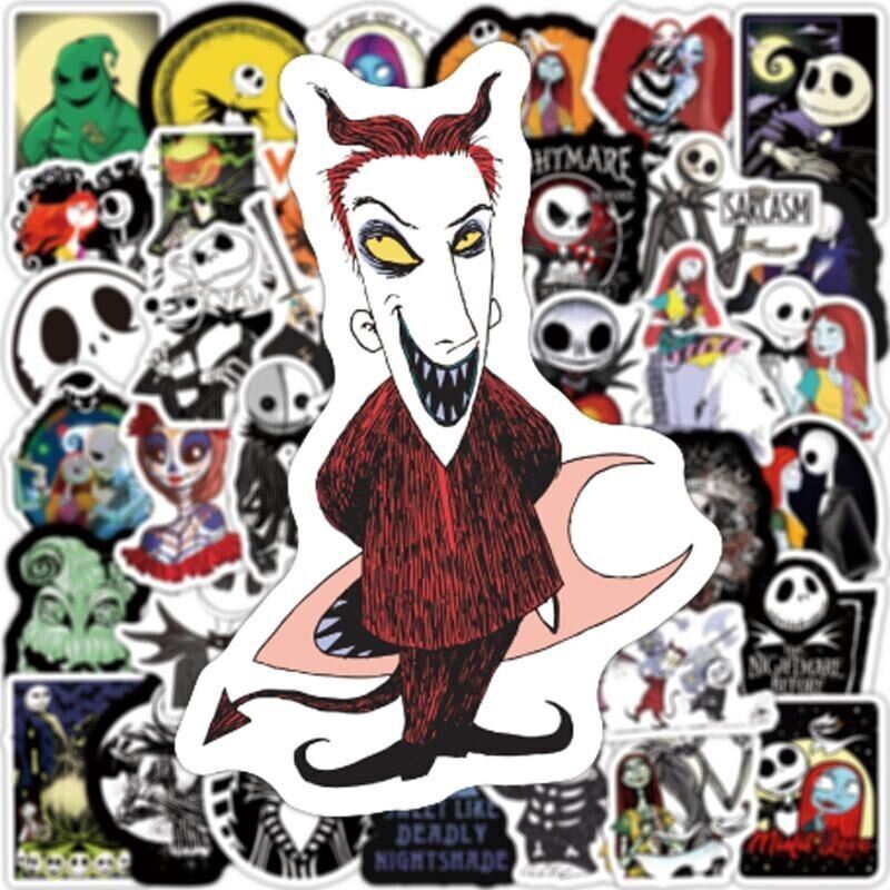 The NIGHTMARE Before CHRISTMAS VINYL Stickers [E] JACK SKELLINGTON ~ WATERPROOF
