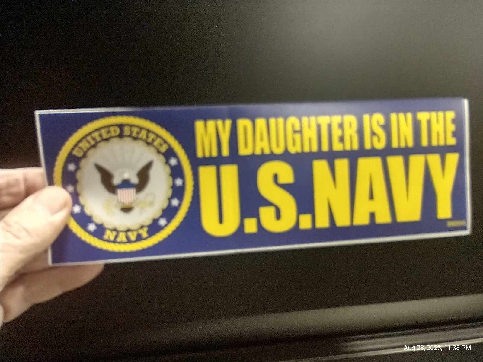 My Daughter Is In The US Navy Bumper Sticker Window Decal Military Parent Gift