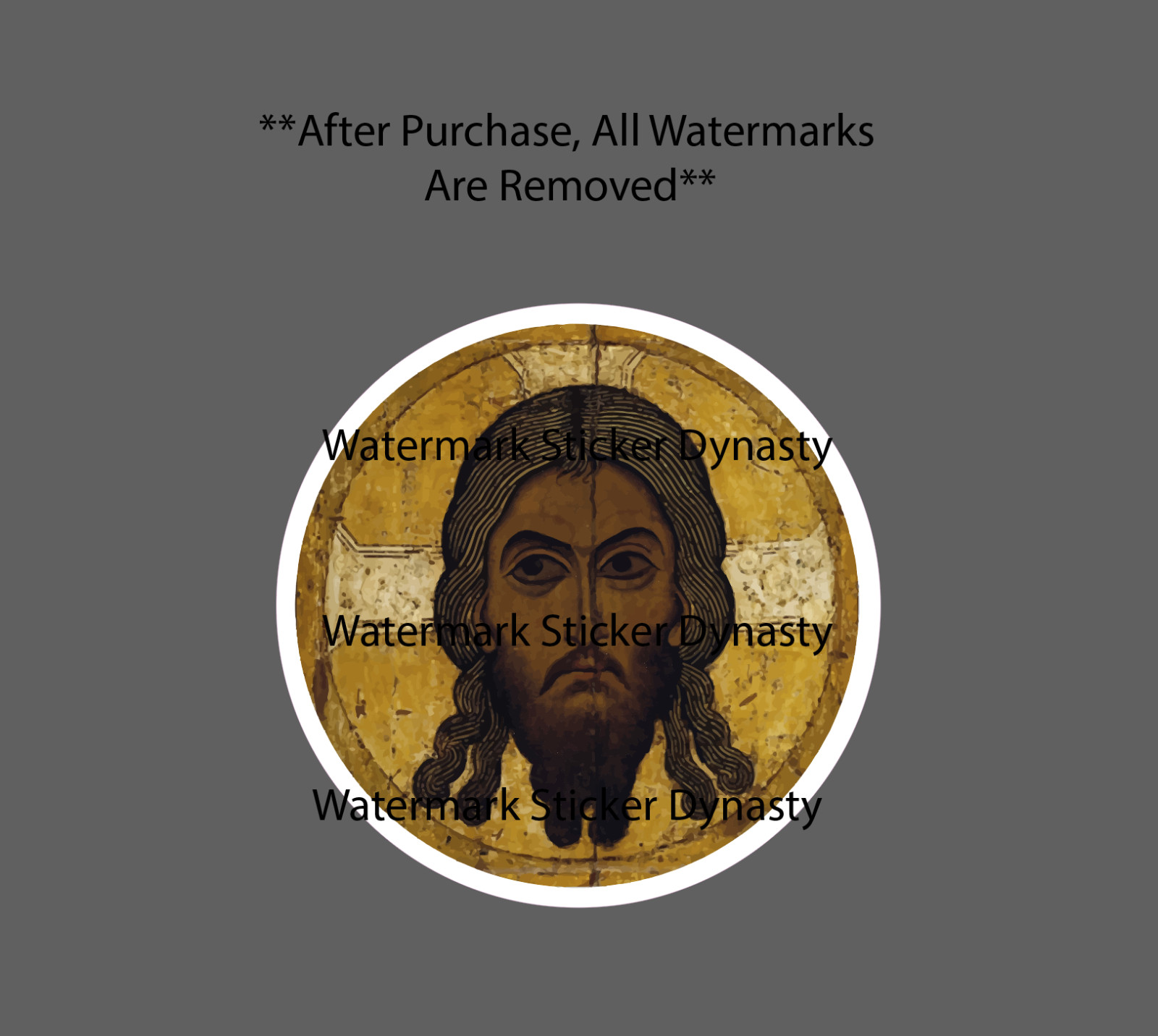 Orthodox Jesus Sticker Waterproof Decal Eastern Orthodoxy Christian Gift NEW