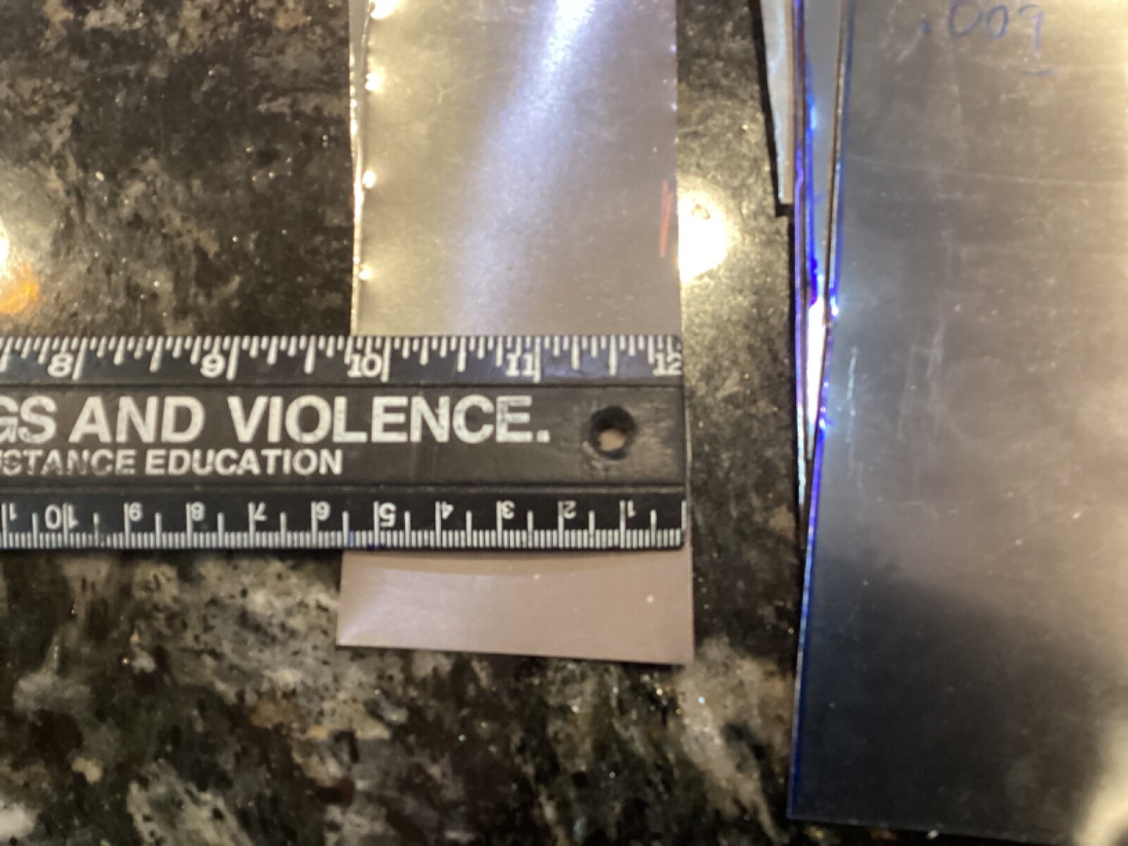 ASSORTMENT OF STEEL SHIM (9 SIZES FROM .001 To .009 (1” x 6" piece of each)!!