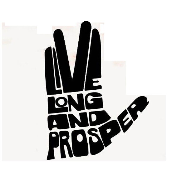 Vinyl Decal for Window – Star Trek, Live Long and Prosper