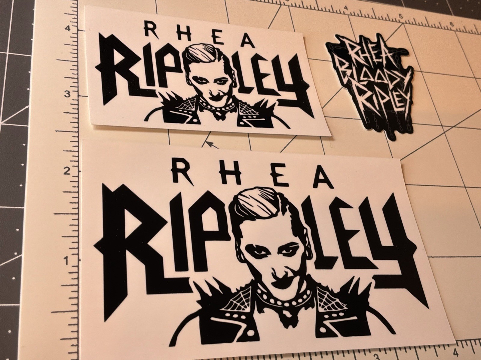 Rhea Ripley Stickers 3 Total Glossy Vinyl Stickers