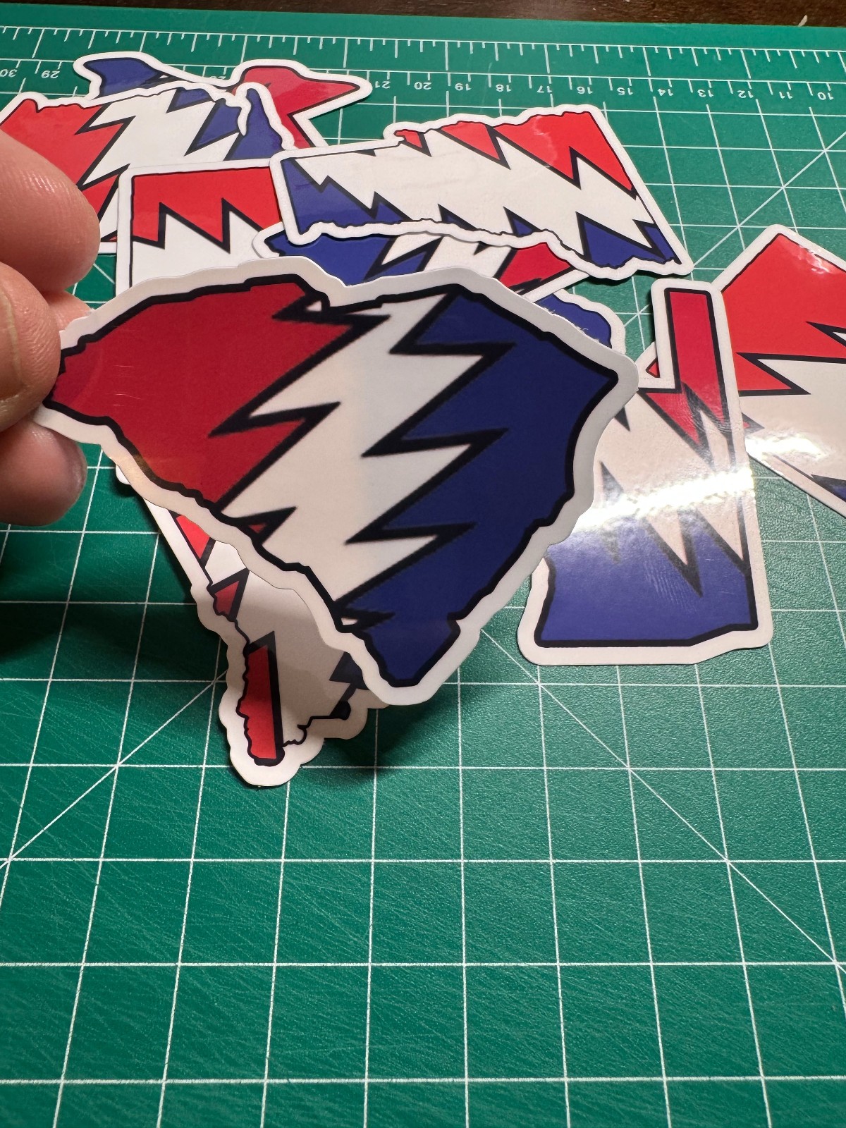 South Carolina Stealie – Grateful Dead – Laminated Vinyl Sticker 3"x2.5"