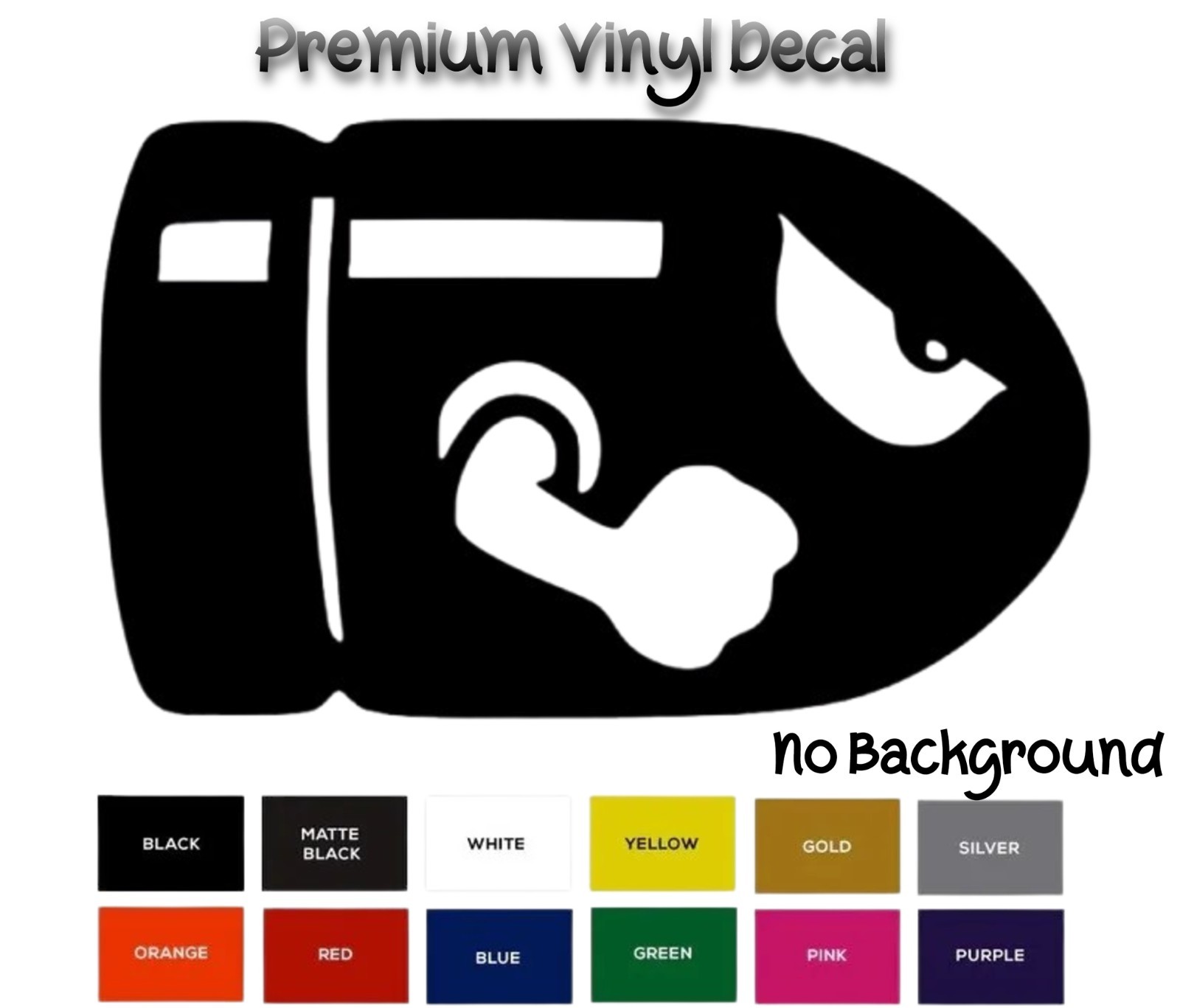 Bullet Bill Sticker Vinyl Decal – Super Mario Bros Nintendo Car Window Wii