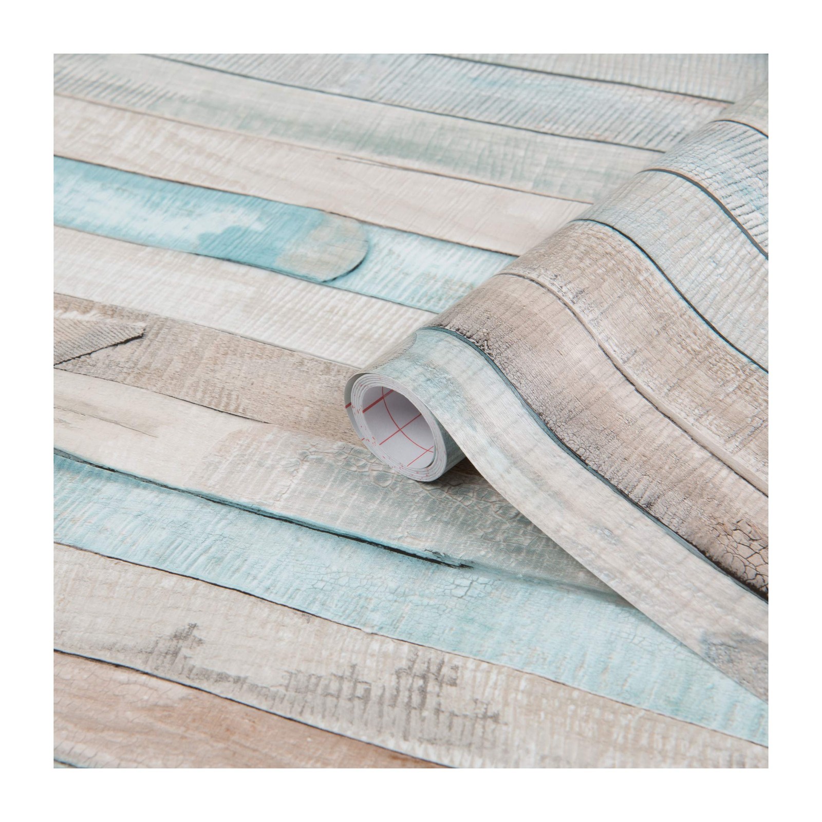 346-0644 Decorative -Adhesive Film, Beach Wood, 17" x 78" Roll