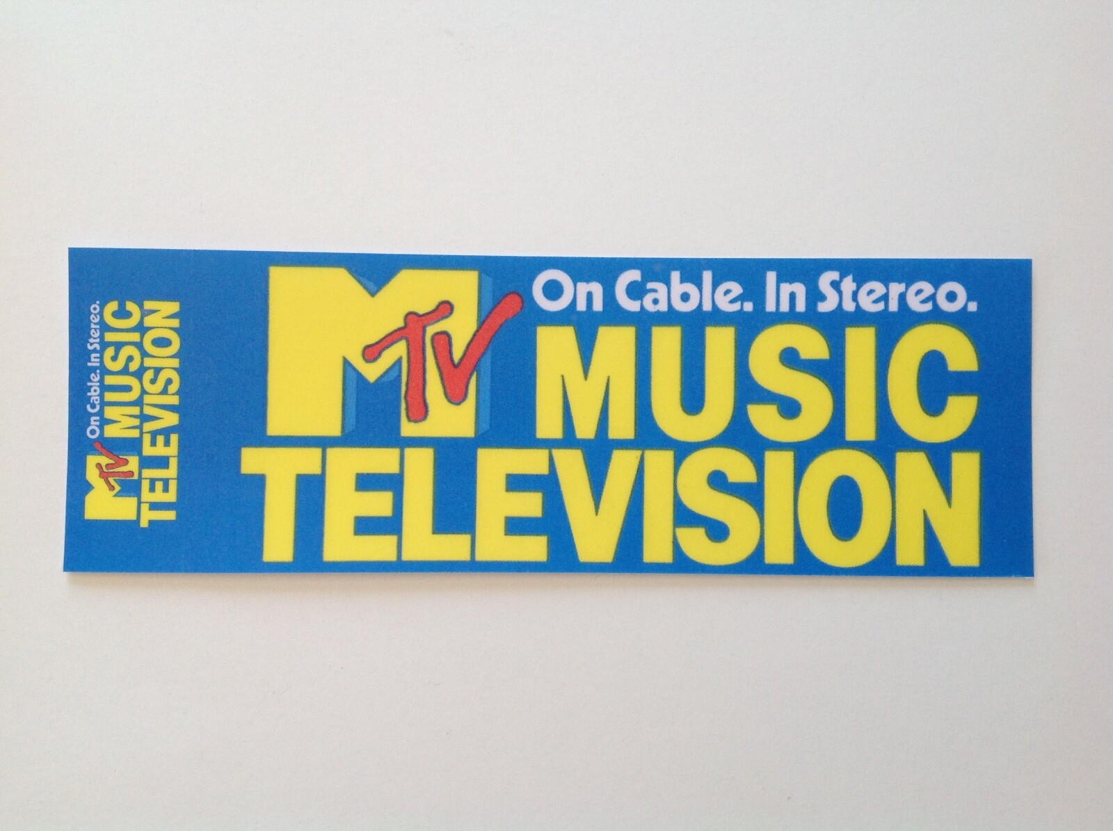 Retro Vintage MTV Music Television Sticker Decal. Band Car Camper Guitar case