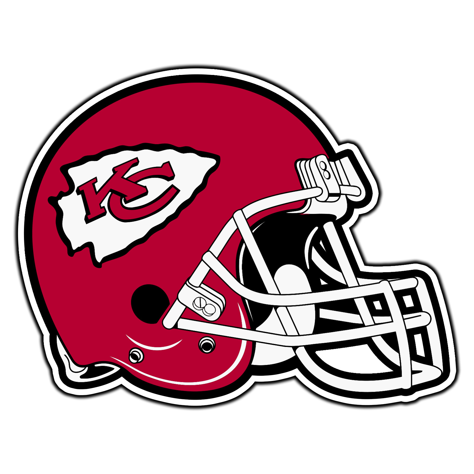 Kansas City Chiefs Helmet Logo #7 Football Sticker Waterproof Vinyl Decal DieCut
