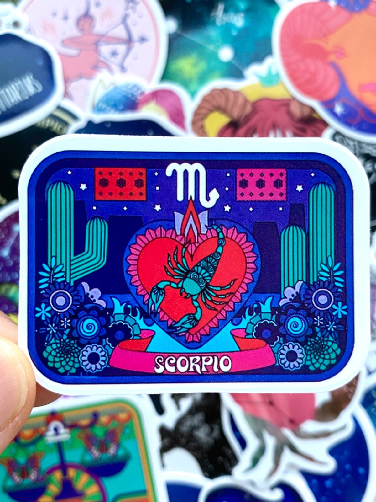 5-50 pcs Zodiac Sign Stickers, Retro Star Astrology Tarot Horoscope Laptop Decal