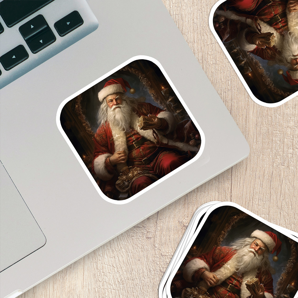 Santa Claus Vinyl Sticker – Bring the Magic of Christmas Anywhere