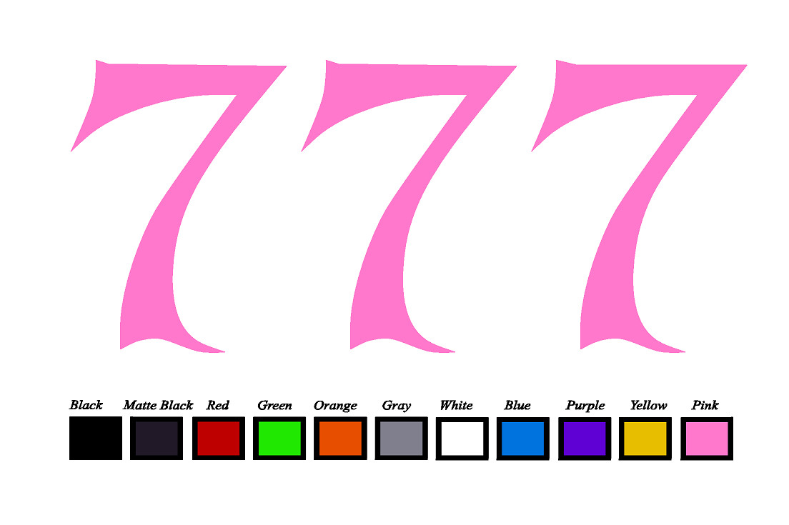 Lucky 7's LOGO Vinyl Decal Sticker Emblem Car Truck Window 4" 6" 8"