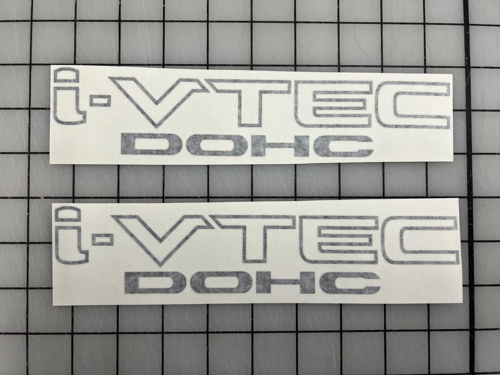 2 Pieces i-VTEC Vinyl DOHC Window Decal JDM Honda Acura Black