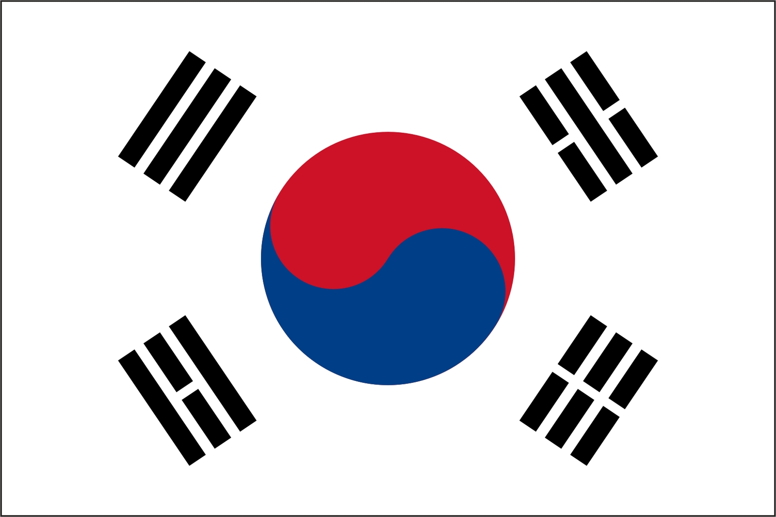 South Korea Flag Vinyl Decal / Sticker ** 5 Sizes **