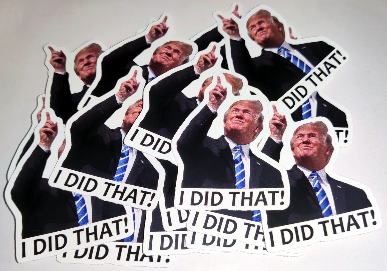 20 US SHIP Donald Trump "I DID THAT!" Stickers Decals Gas Station Pump Car 2×2.5